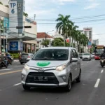 Foto Mobil Grab di Area Kota Sidoarjo